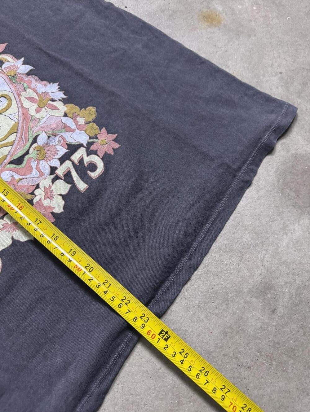 Billabong Graphic T-Shirt Charcoal Grey Floral Surf Tee - Picture 5 of 6